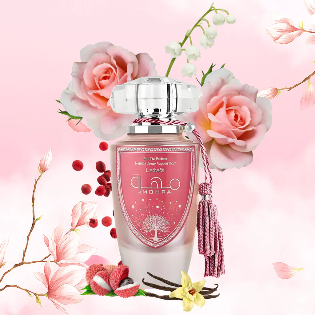 Lattafa Mohra Silky Rose Eau De Parfum For Women 100 ML