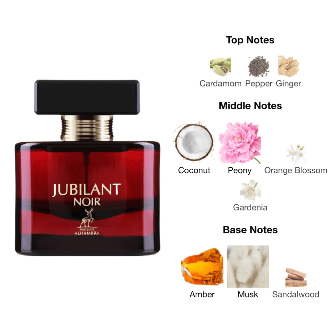 Maison Alhambra Jubilant Noir Eau De Parfum For Women 100 ML