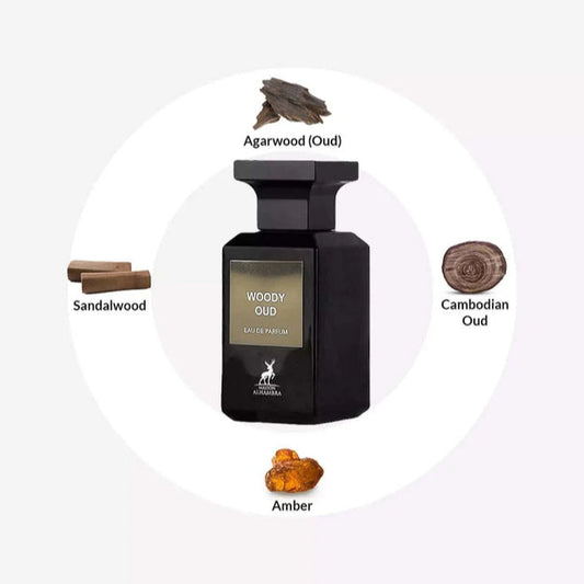 Maison Alhambra Woody Oud Eau De Parfum Men & Women 80 ML