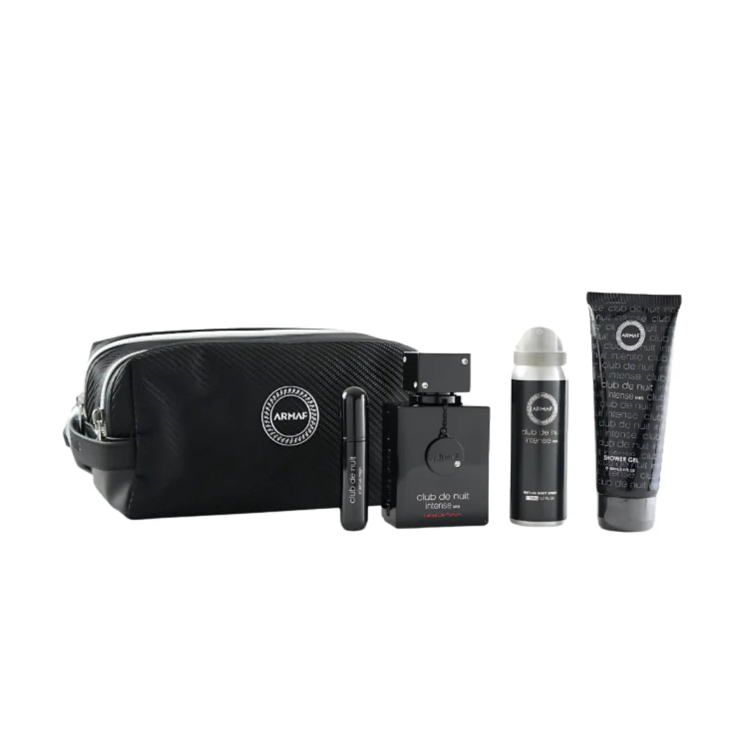 Armaf Cub De Nuit Intense Man Extrait De Parfum Travel Pack 70 ML + 50 ML Body Spray + 100 ML Shower Gel + 7 ML Exclusive Refill