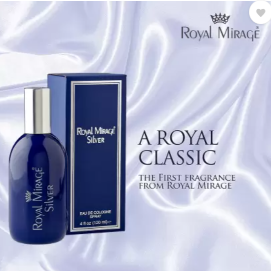 Royal Mirage Silver Eau De Cologne for Men & Women 120 ML