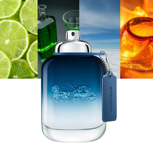 Coach Blue Men Gift Set Eau De Toilette 100 ML + 15 ML + Shower Gel 100 ML