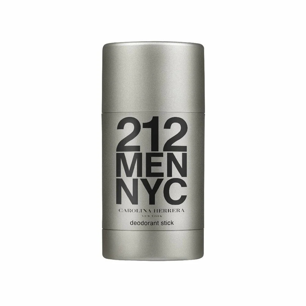 Silver '212 Men NYC' deodorant stick on a white background
