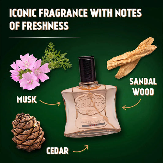 Brut Musk Eau De Toilette for Men 100 ML