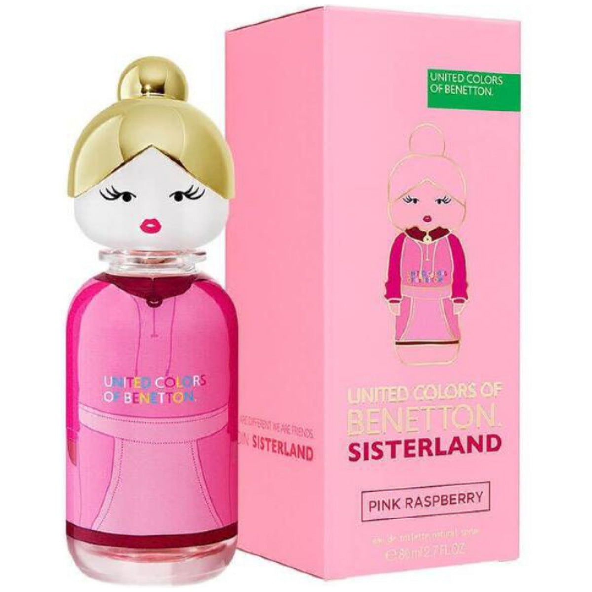 United Colors of Benetton Sisterland Pink Raspberry Eau De Toilette For Women 80 ML