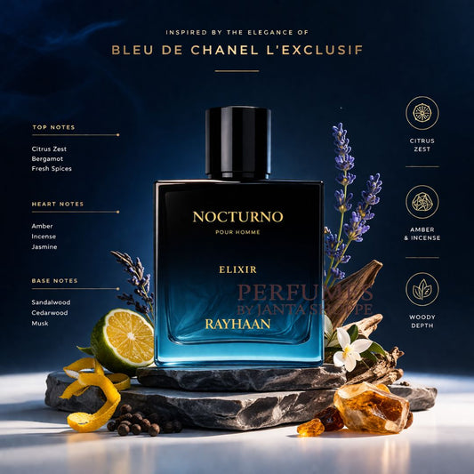 Rayhaan Nocturno Elixir Eau De Parfum For Men 100 ML