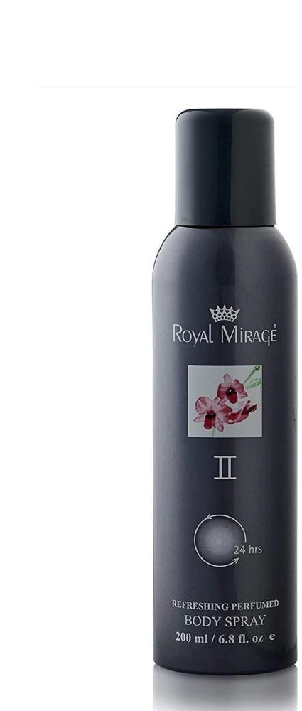 Royal Mirage II Long Lasting Deodorant Spray for Men & Women 200 ML