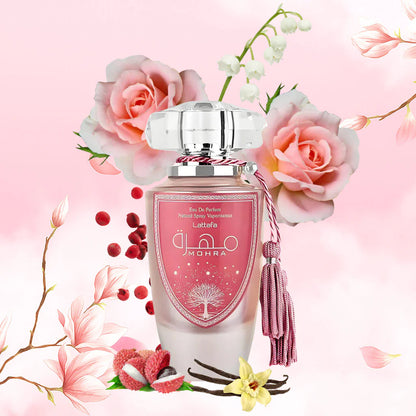 Lattafa Mohra Silky Rose Eau De Parfum For Women 100 ML