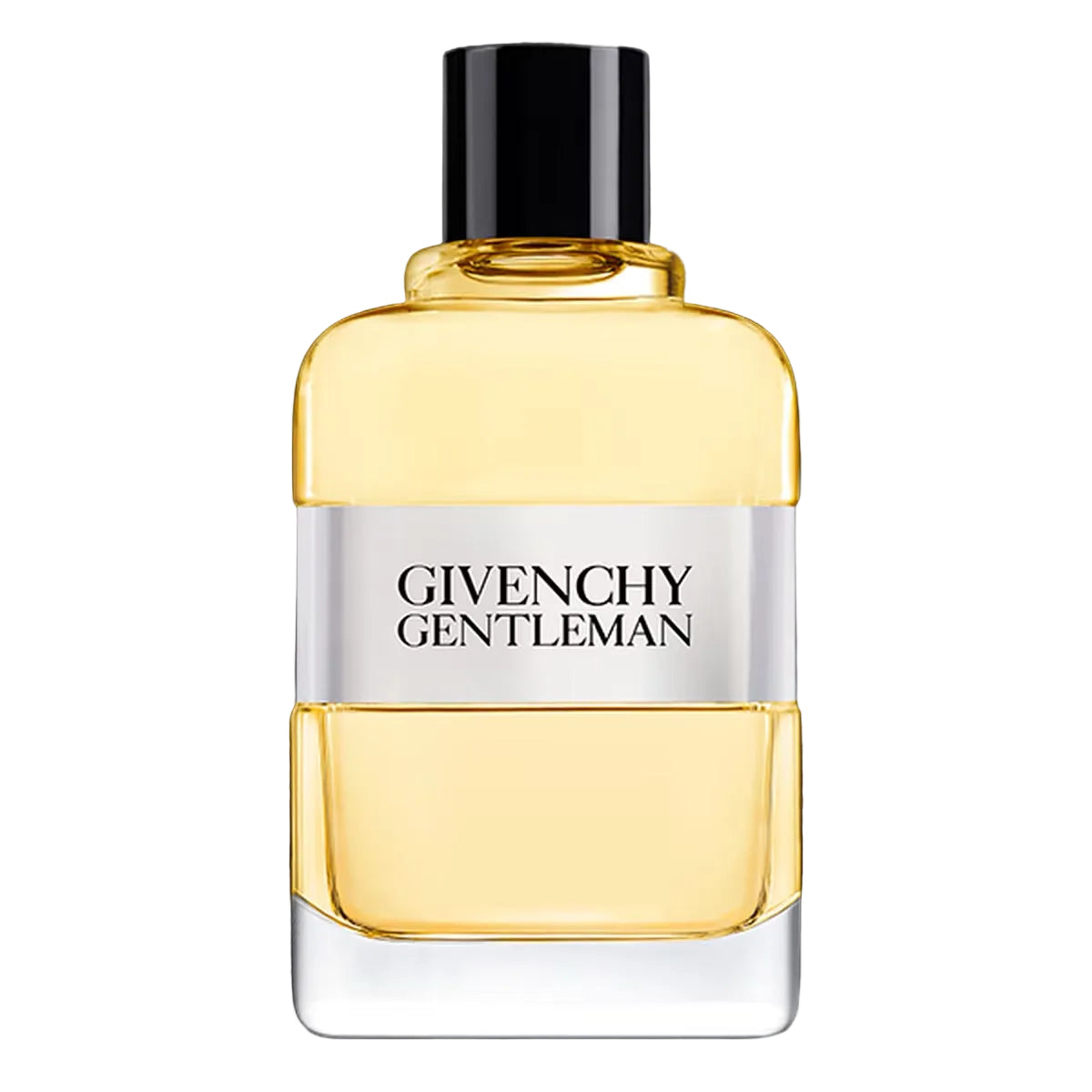 Givenchy Gentleman perfume bottle on a black background