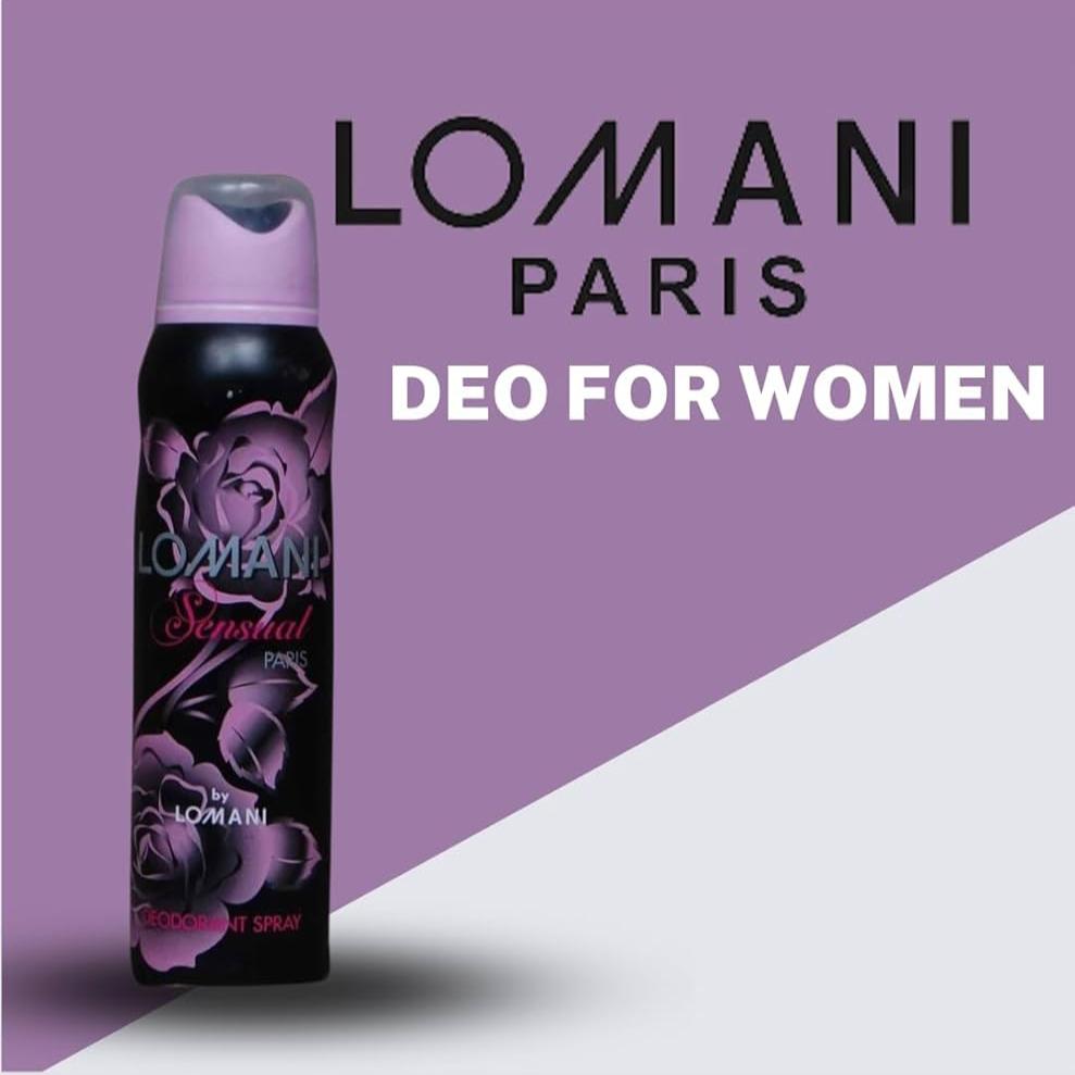 Lomani Paris Sensual Deodorant Spray for Women 150 ML