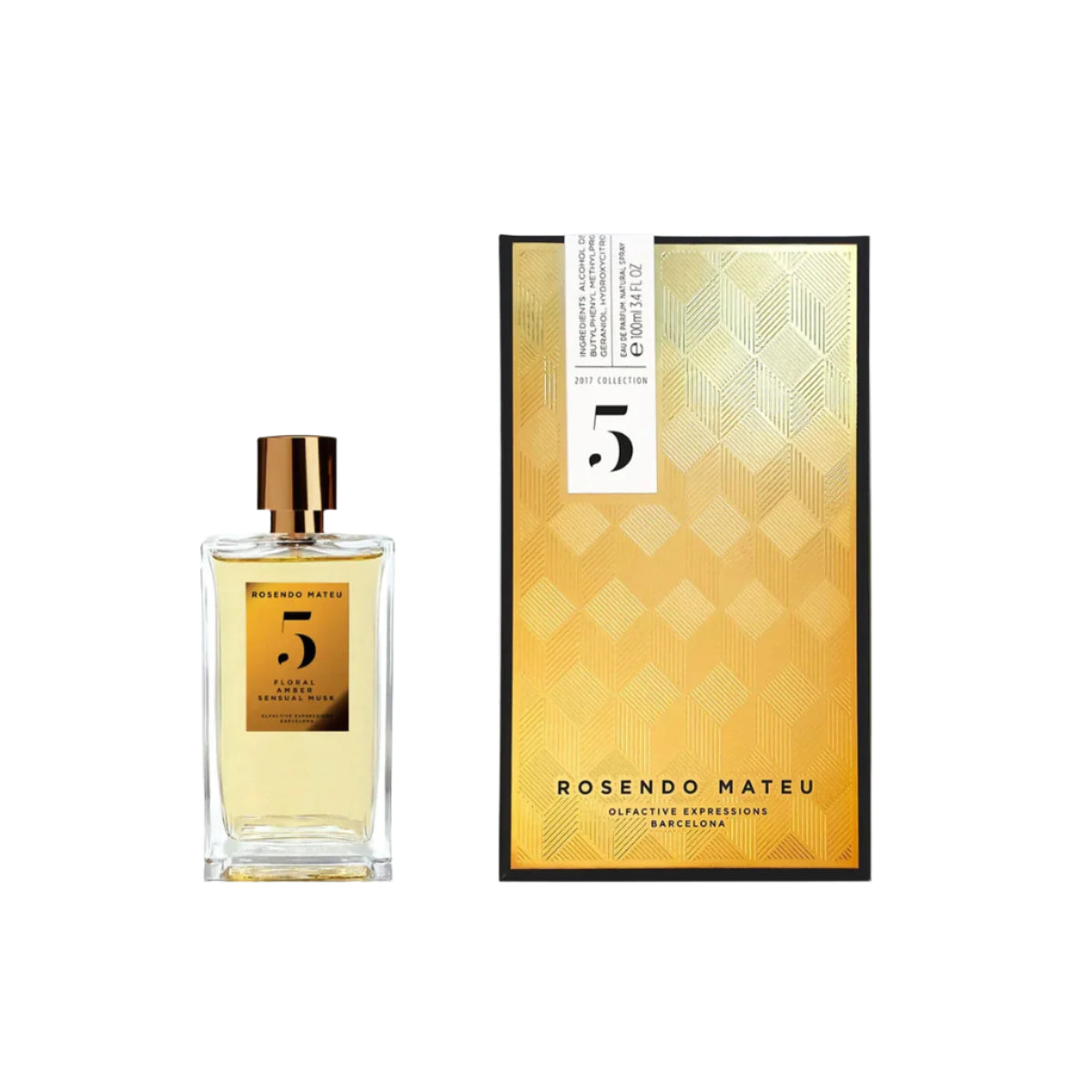 Rosendo Mateu Nº 5 Floral Amber Sensual Musk Eau De Parfum For Men & Women 100 ML