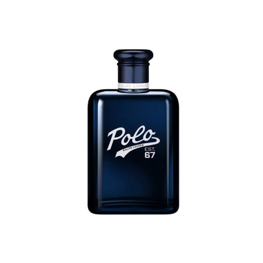 Blue Polo perfume bottle on a white background