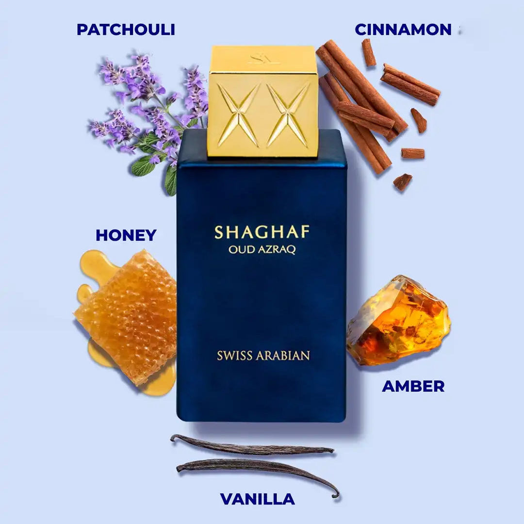 Swiss Arabian Shaghaf Oud Azraq Eau De Parfum For Men & Women 75 ML