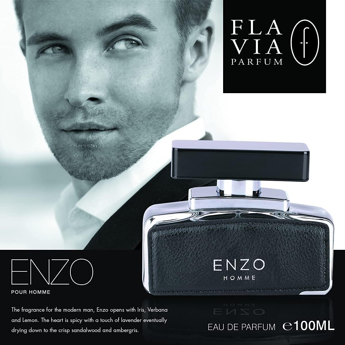 Flavia Enzo Pour Homme Eau De Parfum For Men 100 ML