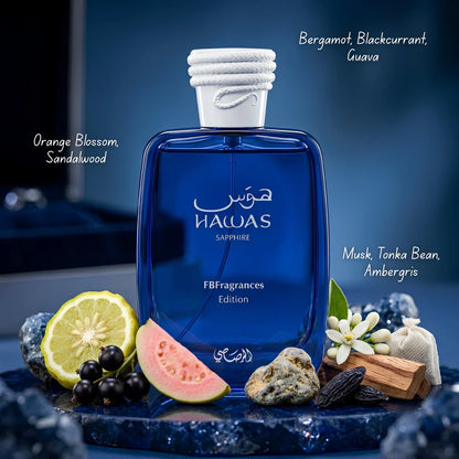 Rasasi Hawas Sapphire Eau De Parfum For Men & Women 100 ML