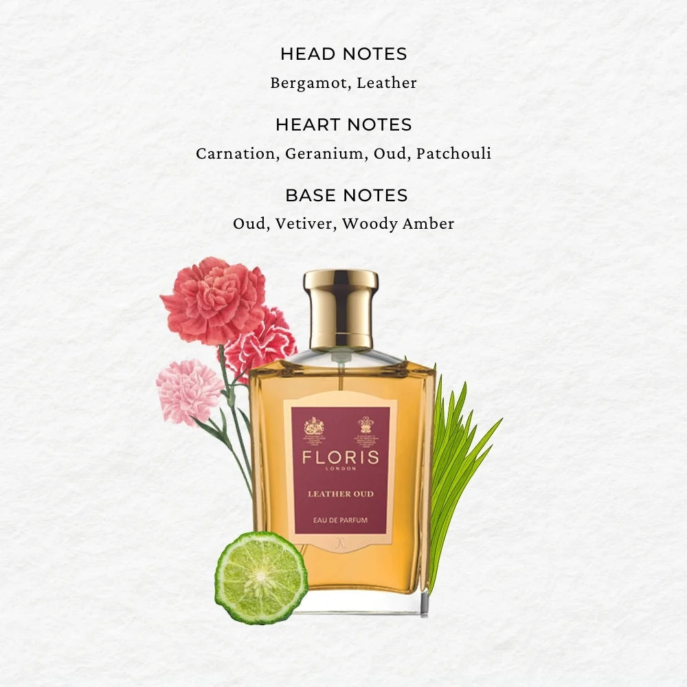 Floris London Leather Oud Eau De Parfum For Men & Women 100 ML