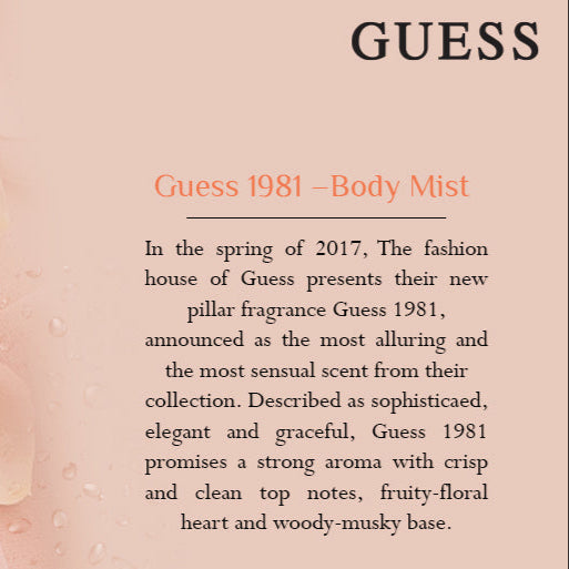 Guess 1981 Body Mist for Women 250 ML