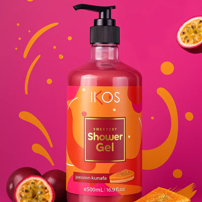 IKOS Passion Kunafa Shower Gel For Men & Women 500 ML