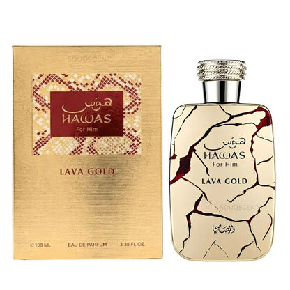Rasasi Hawas Lava Gold Eau De Parfum For Men 100 ML