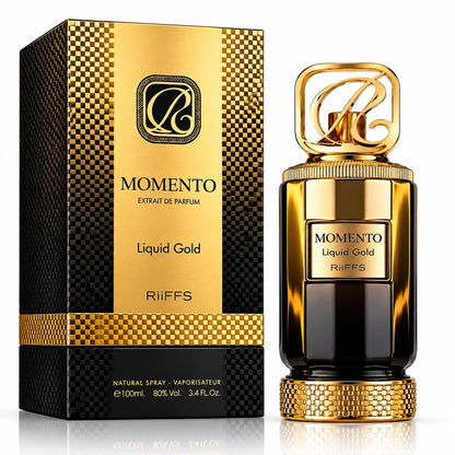 Riiffs Momento Liquid Gold Extrait De Parfum For Men & Women 100 ML