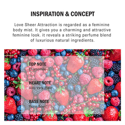 Guess Love Sheer Attraction Fragrance Mist for Women 250 ML