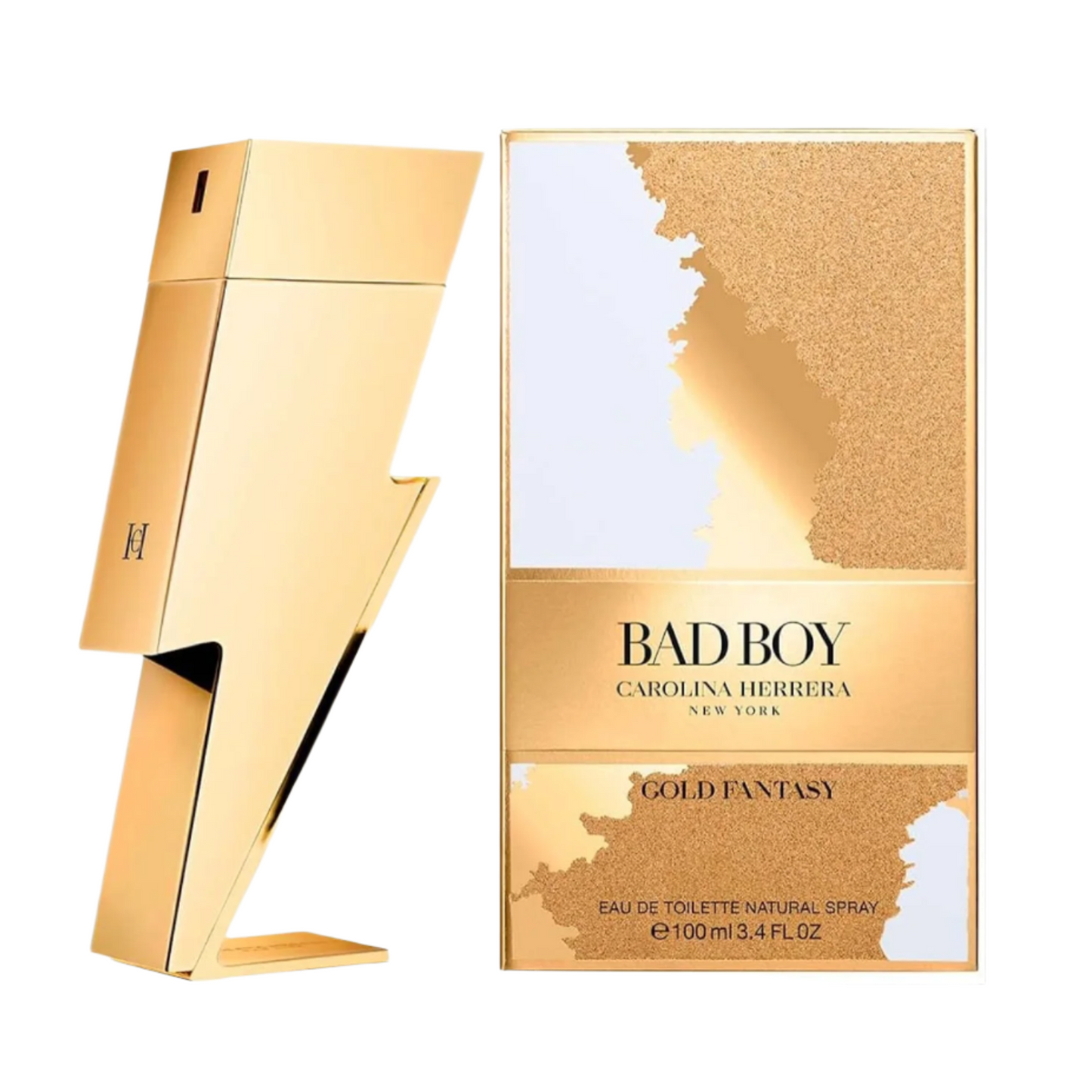 Carolina Herrera Bad Boy Gold Fantasy Eau De Toilette For Men 100 ML