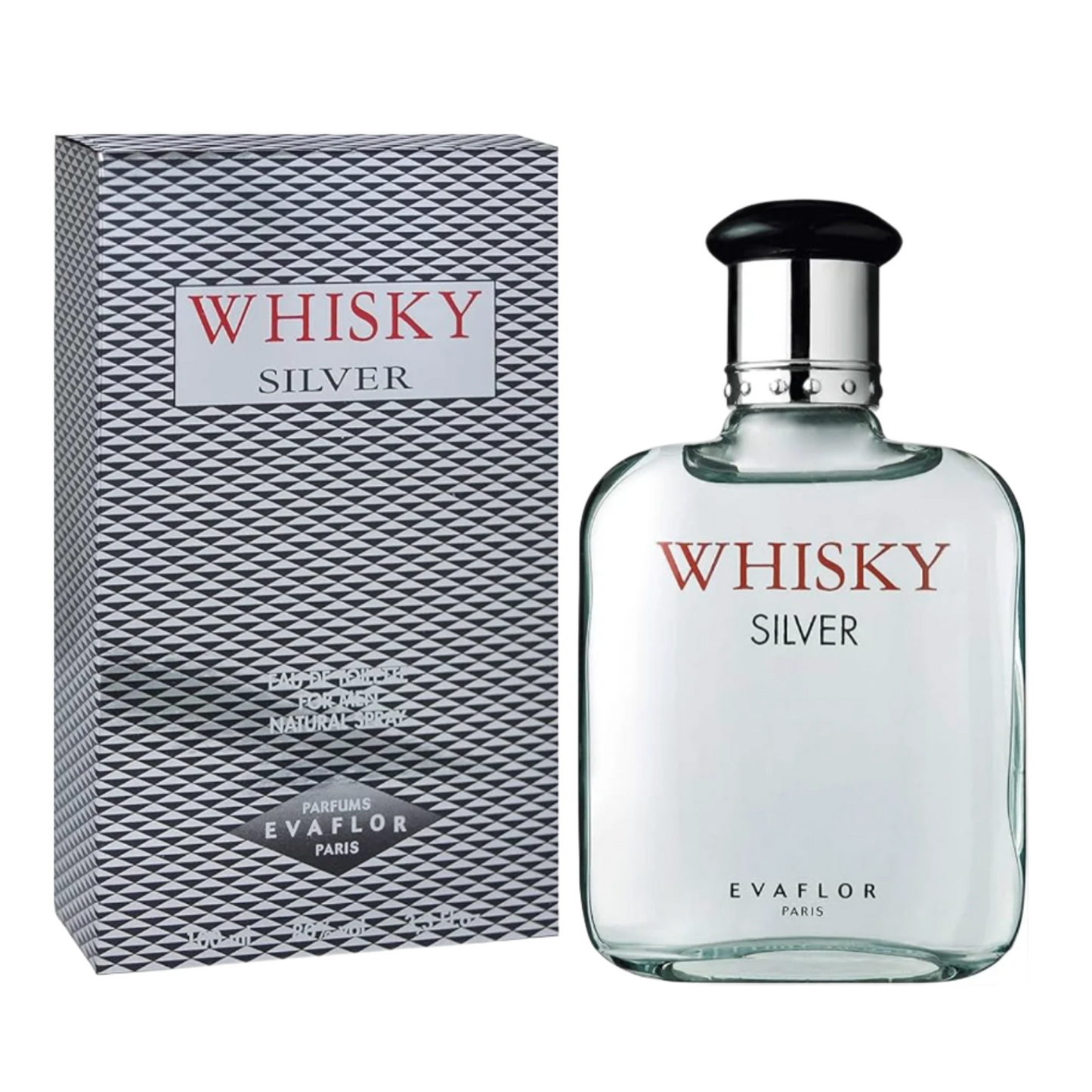 Evaflor Whisky Silver Eau De Toilette for Men 100 ML