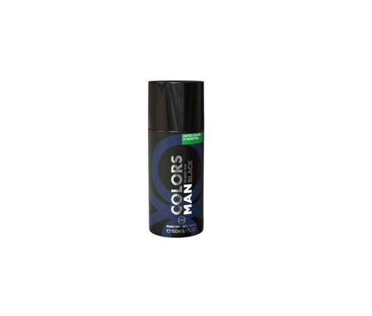 United Colors Of Benetton Man Black Deodorant Spray for man 150 ML