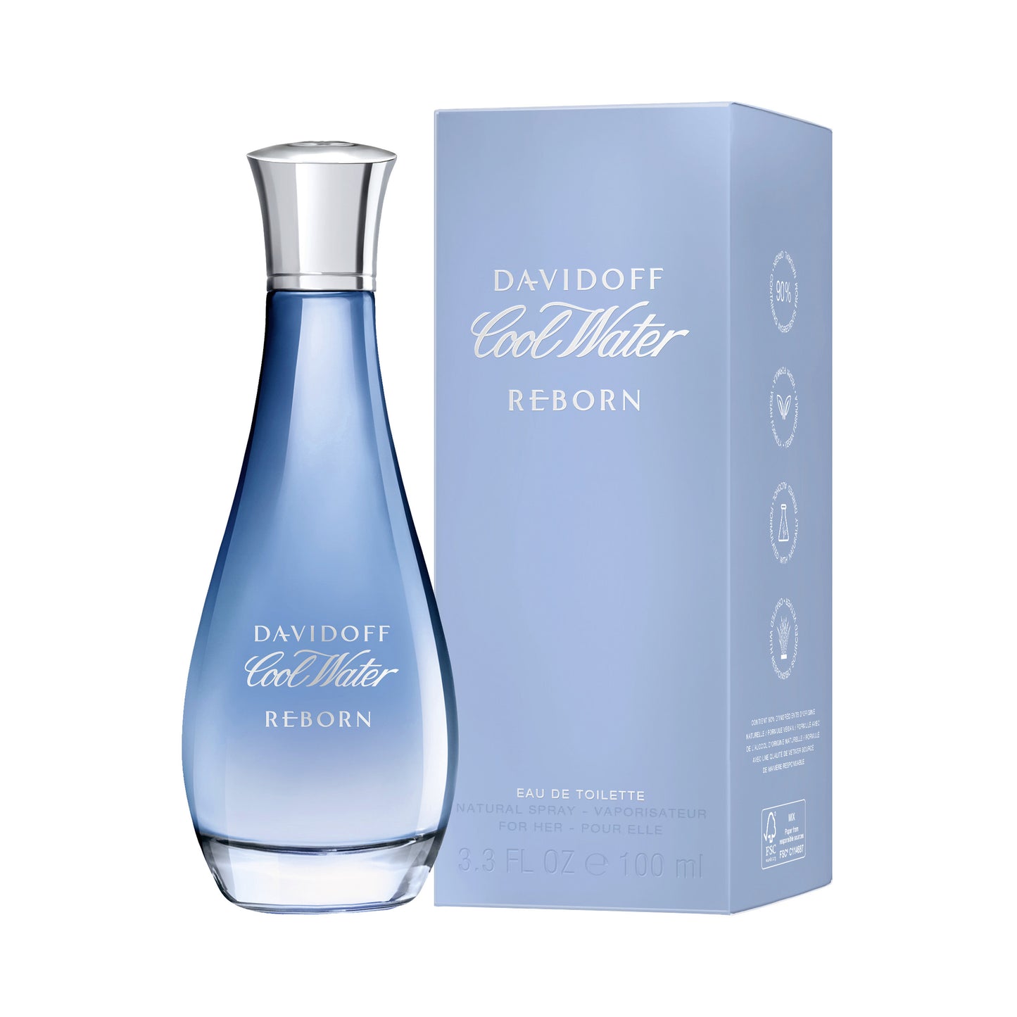 Davidoff Cool Water Reborn Eau De Toilette For Women 100 ML