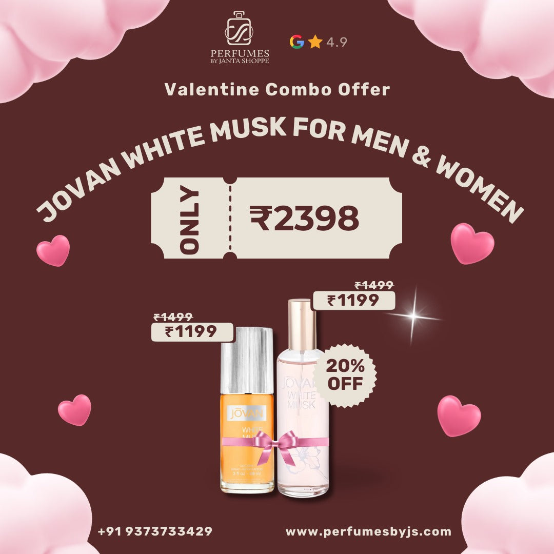 💖 Jovan White Musk Duo – A Valentine’s Symphony of Pure Love ✨