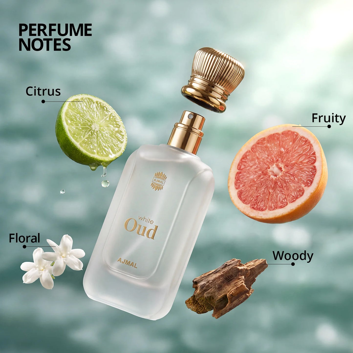 Ajmal White Oud Eau De Parfum For Men & Women 100 ML