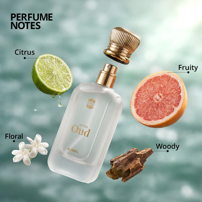 Ajmal White Oud Eau De Parfum For Men & Women 100 ML