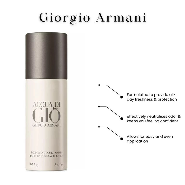 Giorgio Armani Acqua Di Gio Deodorant Spray for Men 150 ML