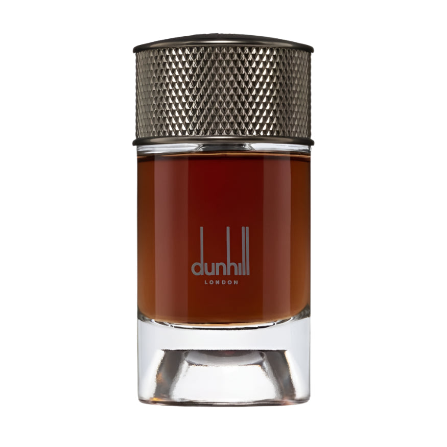 Dunhill perfume bottle on a pink background with 'Perfume Station' logo.