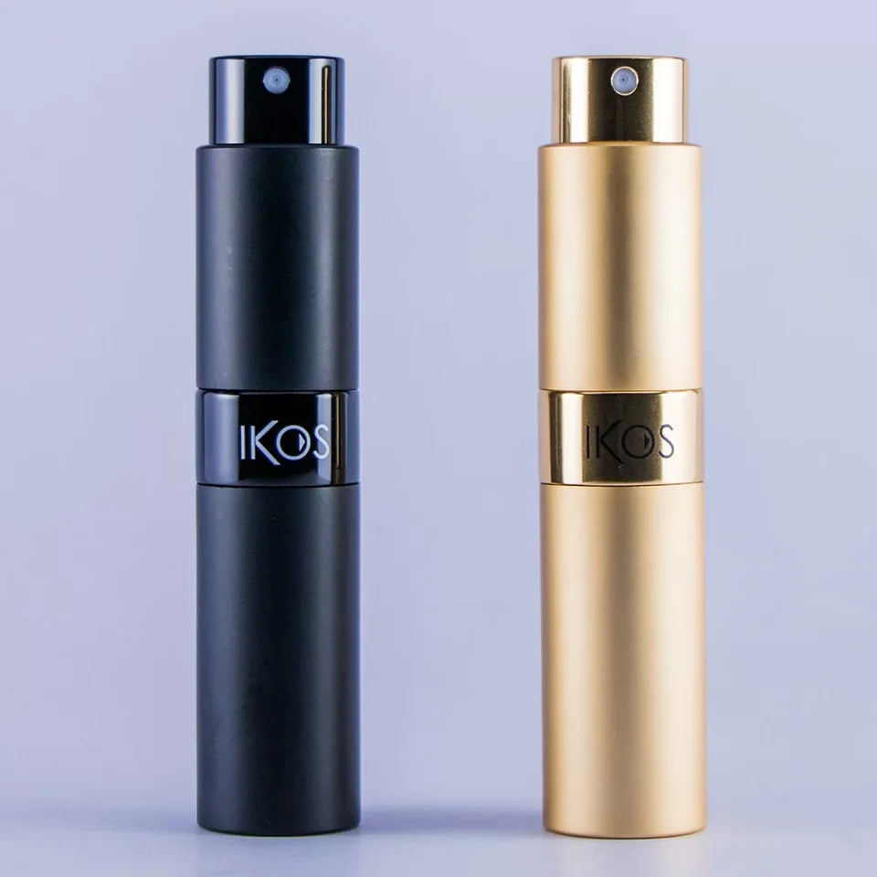 Ikos Portable Refillable Perfume Atomizer Empty Bottle Pump Spray For Men & Women 5 ML 75 Sprays