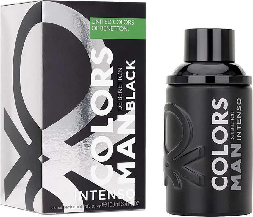 United Colors of Benetton Black Intenso Eau De Toilette For Men 100 ML