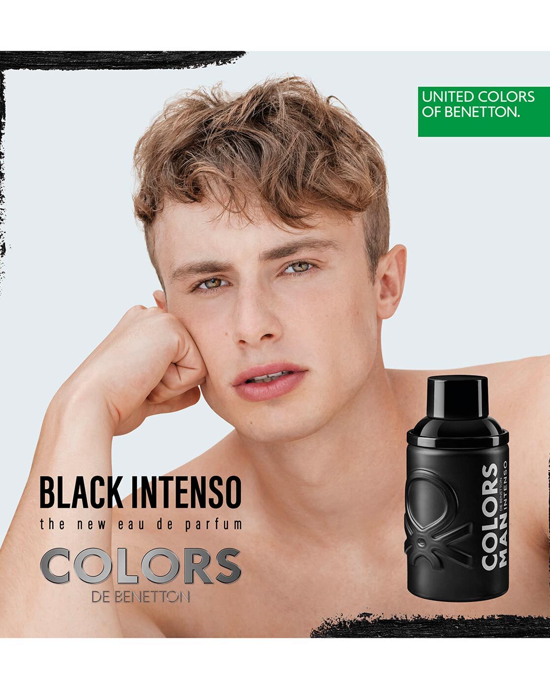 United Colors of Benetton Black Intenso Eau De Toilette For Men 100 ML