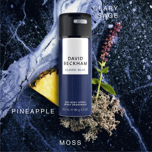 David Beckham Classic Blue Deodorant Spray for Men 150 ML