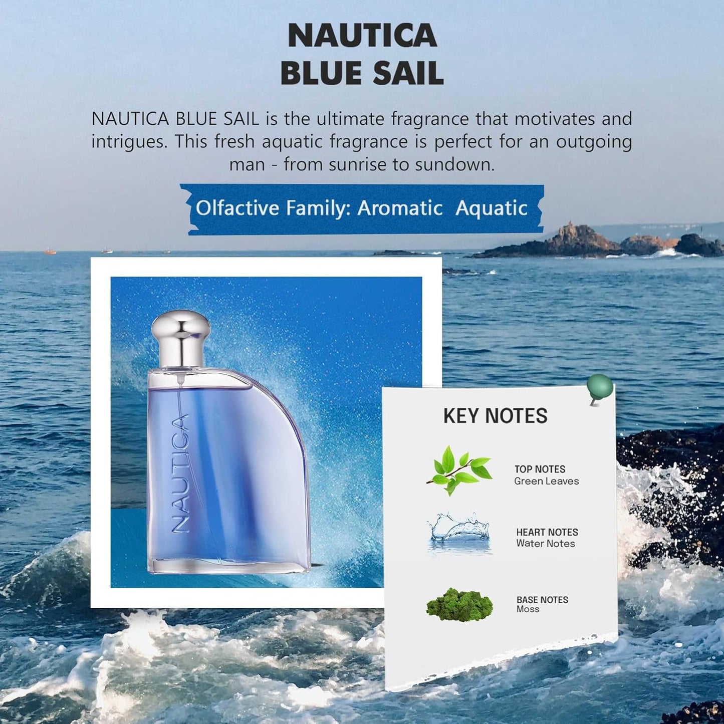 Nautica Blue Sail Eau De Toilette For Men 100 ML