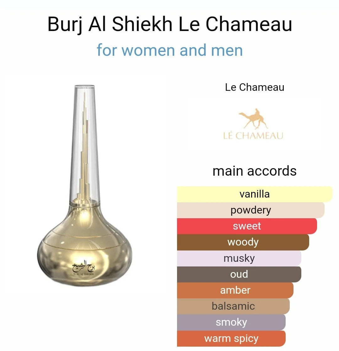 Le Chameau Burj Al Sheikh Eau De Parfum For Men & Women 100 ML