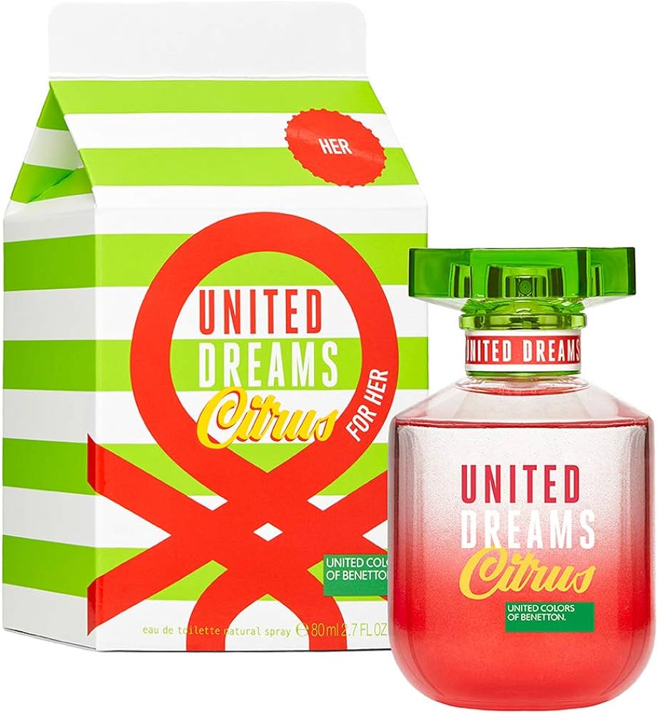 United Colors Of Benetton United Dreams Citrus Eau De Toilette for Women 80 ML