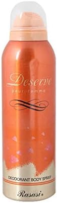 Rasasi Deserve Pour Femme Deodorant Spray for Women 200 ML