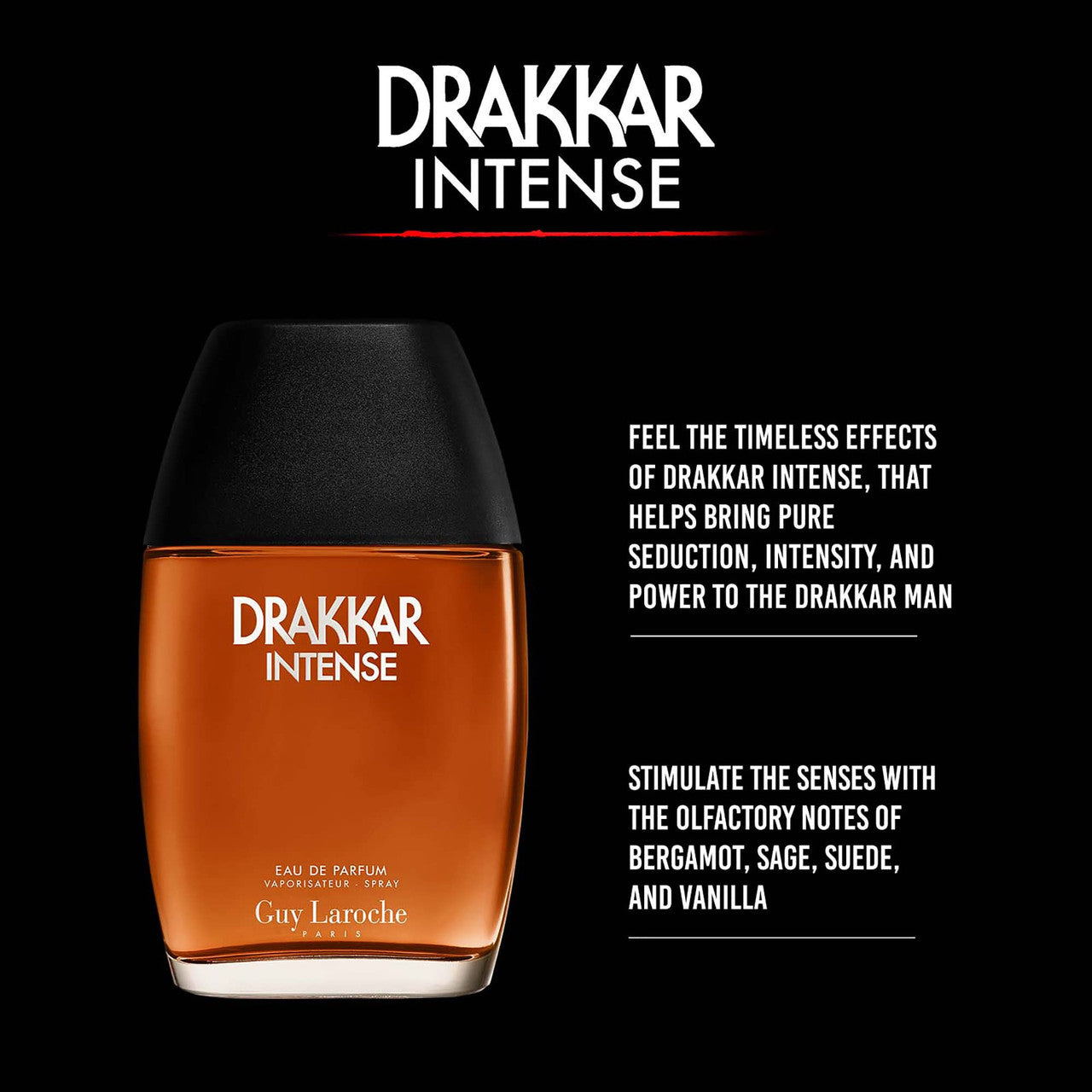 Guy Laroche Drakkar Intense Eau De Parfum for Men 100 ML