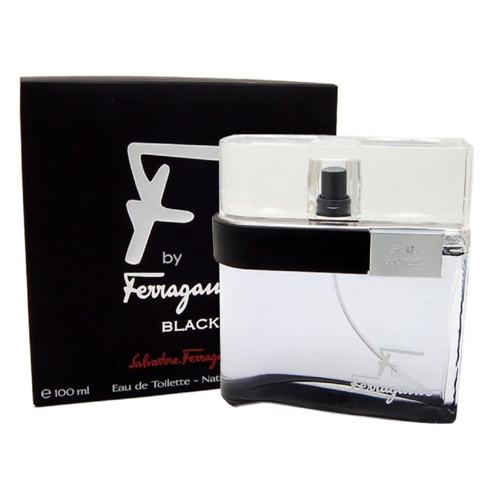 Salvatore Ferragamo F By Ferragamo Pour Homme Black Eau De Toilette for Men 100 ML