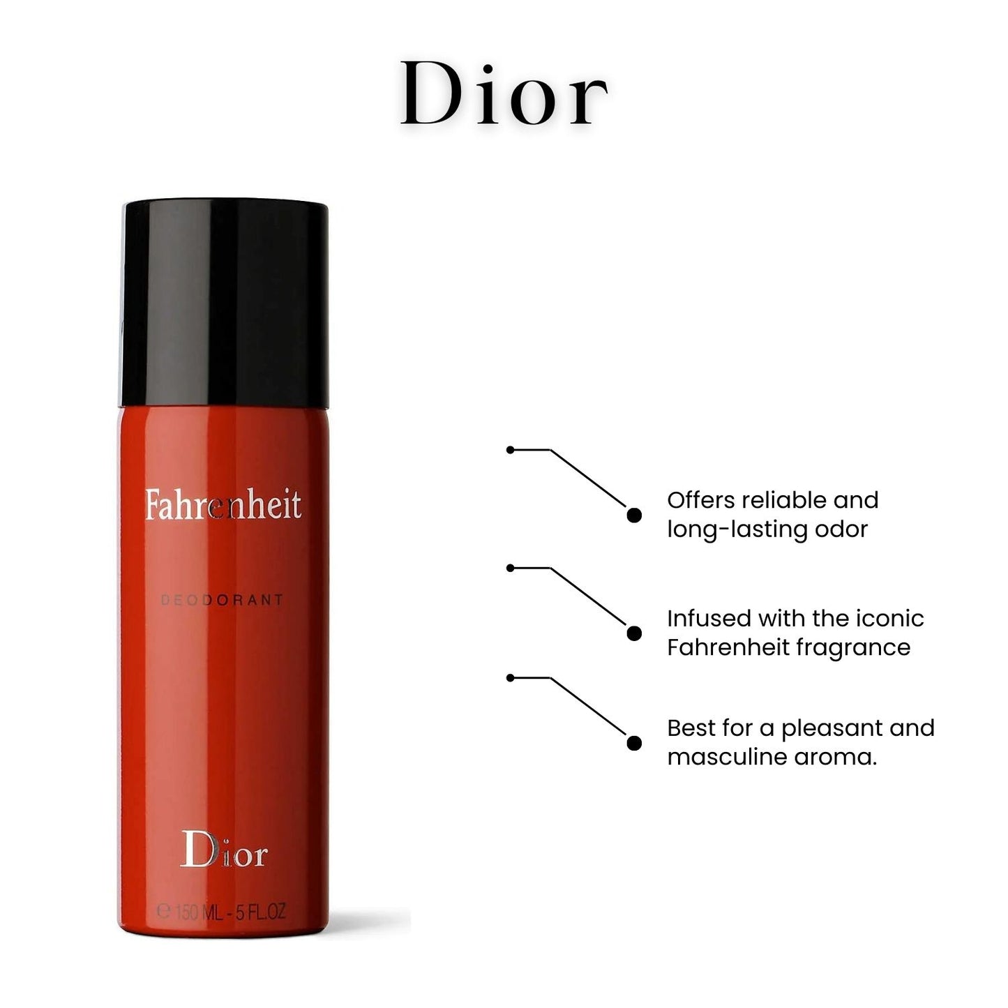 Dior Fahrenheit Deodorant Spray For Men 150 ML