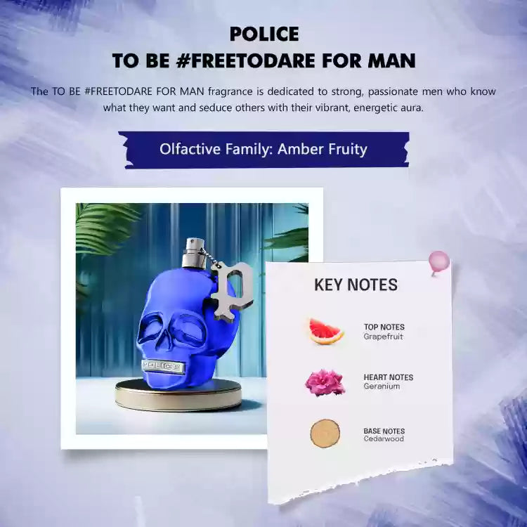 Police To Be Free To Dare Eau De Toilette For Men 125 ML