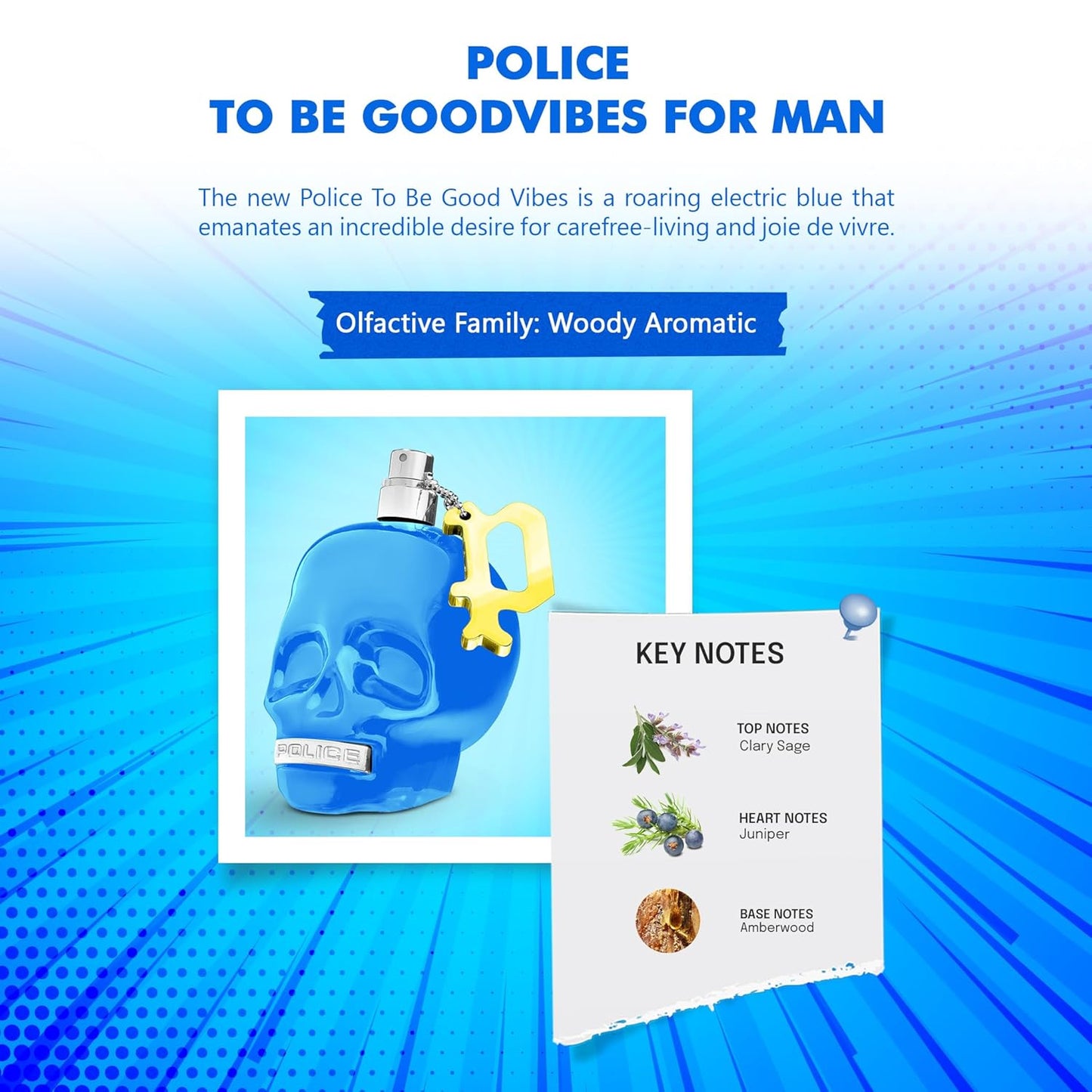 Police To Be Goodvibes Eau De Toilette for Men 125 ML