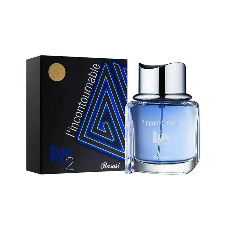 Rasasi I'incountrable Blue for Men 2 Eau De Toilette for Men 75 ML