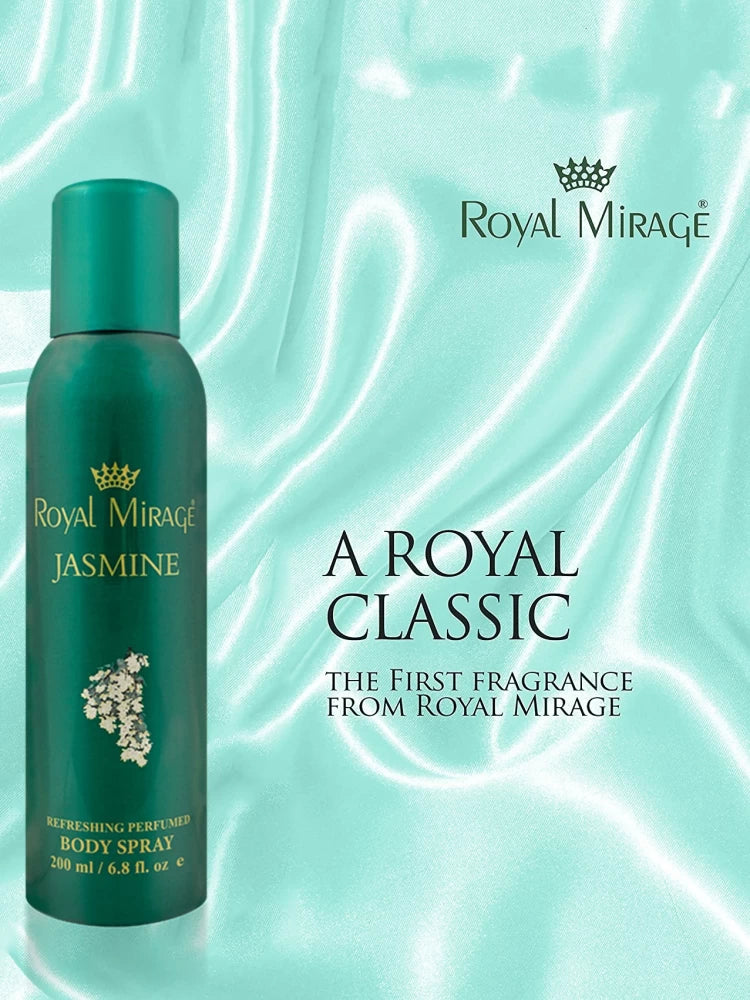 Royal Mirage Jasmine Deodorant Spray for Men & Women 200 ML