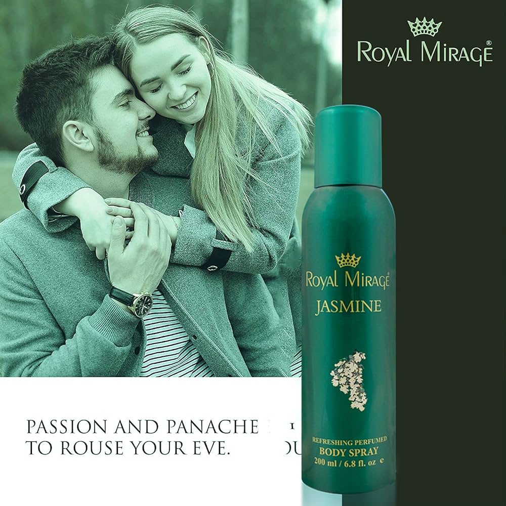 Royal Mirage Jasmine Deodorant Spray for Men & Women 200 ML